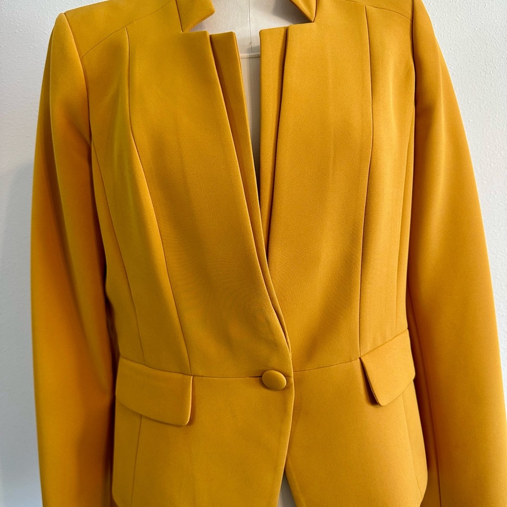 WHBM: Women's Mustard Blazer